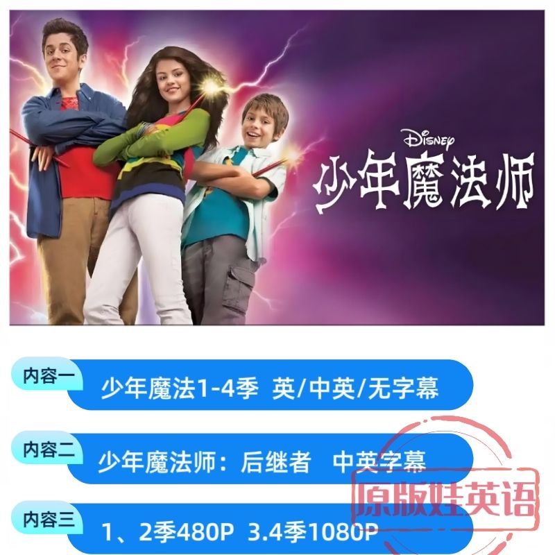 美剧-少年魔法师1-4季英文版+少年魔法师后继者21集 休闲娱乐-拼多多虚拟产品第4215期